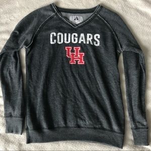 University of Houston women’s crew sweatshirt, charcoal, small